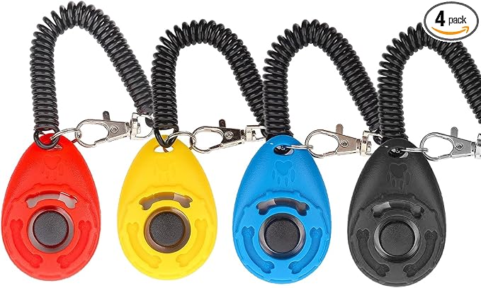 Clicker de Adiestramiento Diyife para Perros — Pack de 4