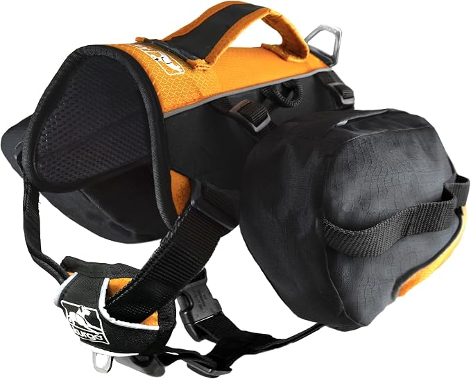 Mochila para perros Kurgo Baxter con arnés y alforjas